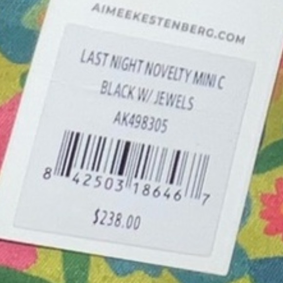 Aimee Kestenberg Bejeweled Last Night Mini Novelty Crossbody 💖💎✨🪩🖤 - Picture 6 of 6